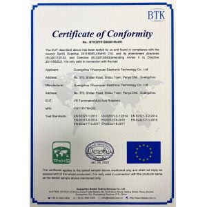 Guangzhou Yihuanyuan Electronic Technology Co., Ltd. Certifications