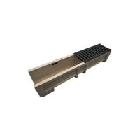 Drain concret EN1433 B125 de fossé de polymère/largeur de C250 130 360MM externe