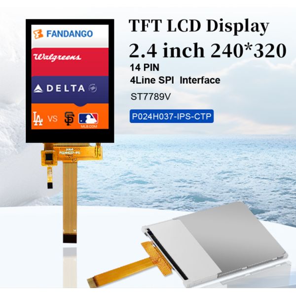 Polcd 2.4 inch Touch Panel 240x320 IPS Tech Capacitive Touch Screen 2.4 Mini Small TFT LCD Display