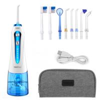 Nettoyeur de dents professionnel à base de fil 300 ml IPX7 étanche USB rechargeable portable jet dentaire irrigueur d'eau