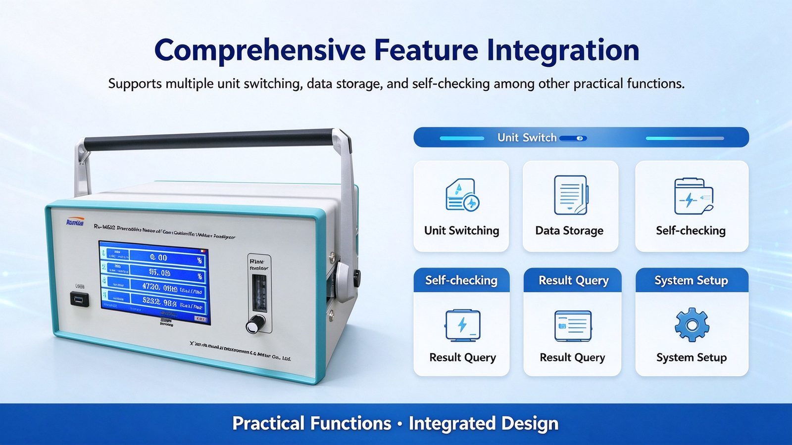 Portable Metal Calorific Value Multi Gas Analyzer CO2 CH4 DP CnHm Natural Gas Detector