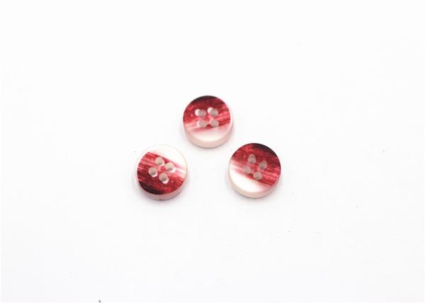 Trous élégants durables du bouton de chemise 2/4, boutons faits sur commande pour des vêtements