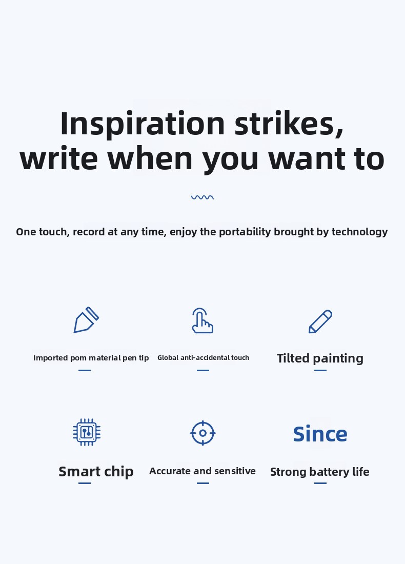 Metal Capacitive Pen for Touch Screen Painting and Handwriting Compatible with Active iPad and for Pencil Adsorbable