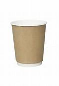 7 Oz Brown Kraft Paper Ice Cream Cups , Smoothful Rim Paper Drinking Cups