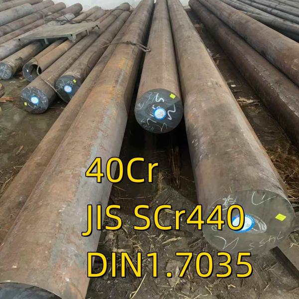 Hot Rolled Round Bar 40cr JIS SCr440 DIN 1.7035  Alloy Structure Steel Forged Steel Soild Bar