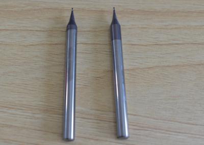 4 revestimento contínuo de AlTiN do moinho de extremidade do carboneto do micro das flautas 1.0mm