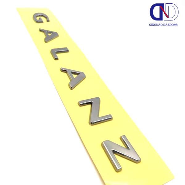 Nickel Silver Ultra-Thin Metal Logo Adhesive Sticker for Dawlance Customized Production