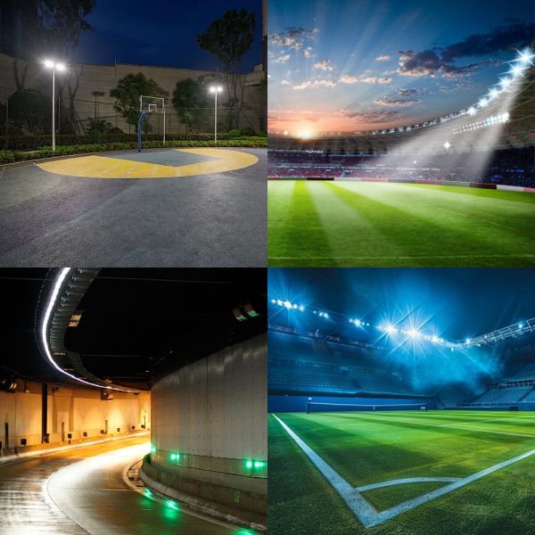GK-E High Power AC LED Flood Light, Max 500W, IP65 Waterproof, Branded LED Beads High Lumen Outdoor Lighting