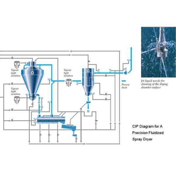 Система SGS фармацевтической промышленности чистая на месте