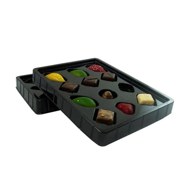 Custom Food Grand PET Tray Box For Handmade Brownie Chocolate Gift 1.0mm