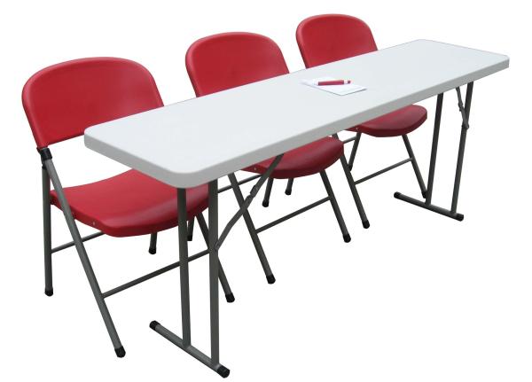 Home BBQ Party Outdoor Plastic Folding Furniture Rectangle Dining Table