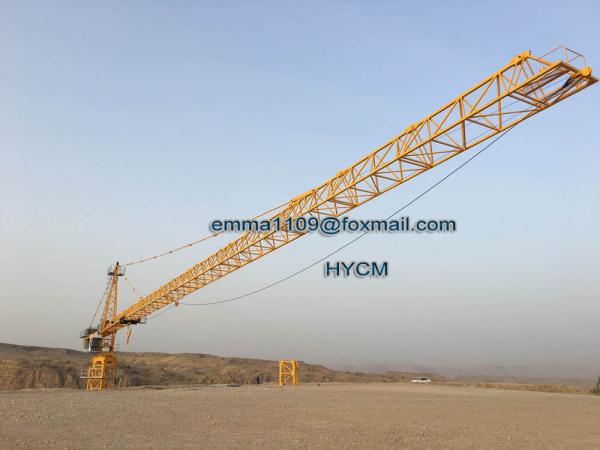 10T Tower Cranes TC6520 65M Load 2.0t End Load With 3m Fold Mast Sections