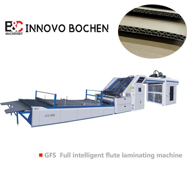 Machine de laminage à flûte entièrement intelligente à grande vitesse automatique ondulée 360*380mm