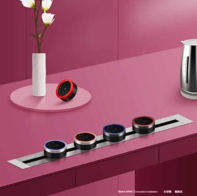 Aluminum Wall Power Track Socket Embedded Orbital Electrical Outlet Panel