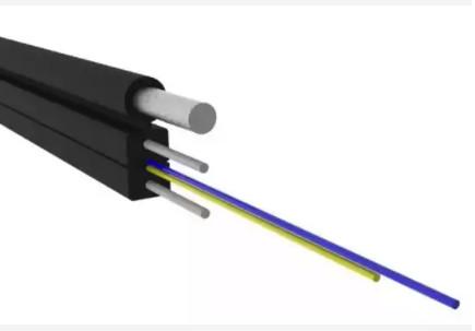 Outdoor Fiber Optic Cable 1/2/4 Core G657A 2km Multimode FTTH Drop Cable GJYXCH