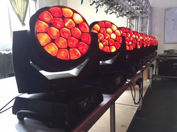 Stage Effect Zoom 19PCS 15W Beam LED Moving Head LED Big Bee Eye Light