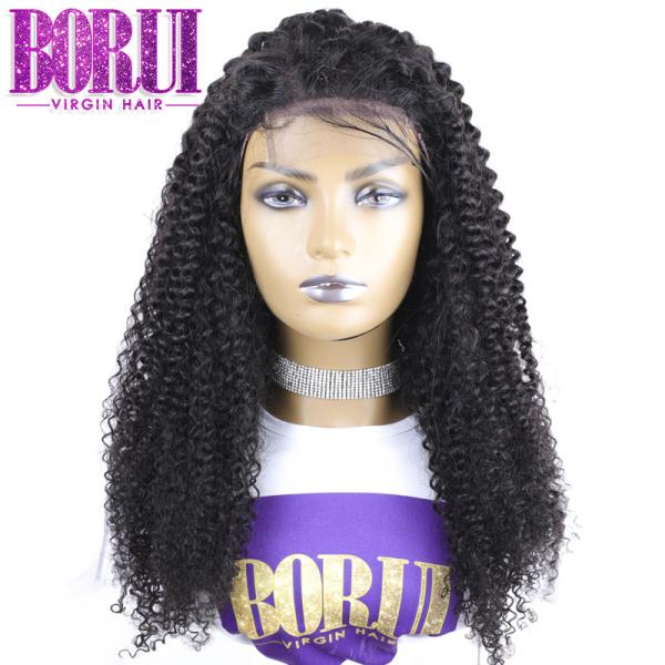 300-350g Custom Lace Wigs Pre Plucked Kinky Curly Soft Smooth Full Density Transparent Lace