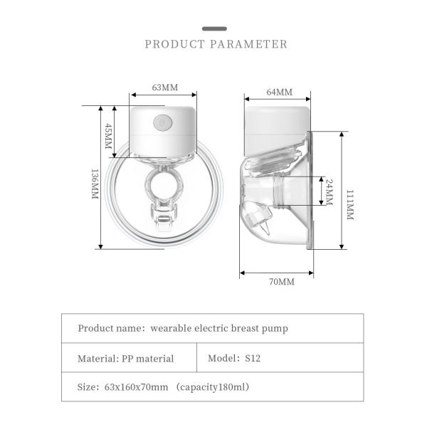 Wearable Breast Feeding Device Breastfeeding Women Breast Pump Pumped Breast Milk Storage