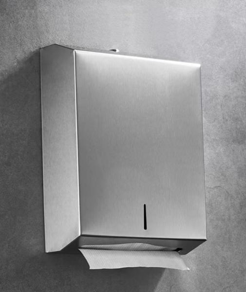 304 Stainless Steel Toilet Paper Dispenser , Multifold Paper Towel Dispenser For Restroom