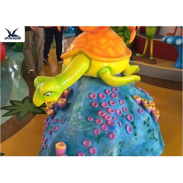 Amusement Park Equipment Lovely Fiberglass Life Size Artificial Cartoon Statues