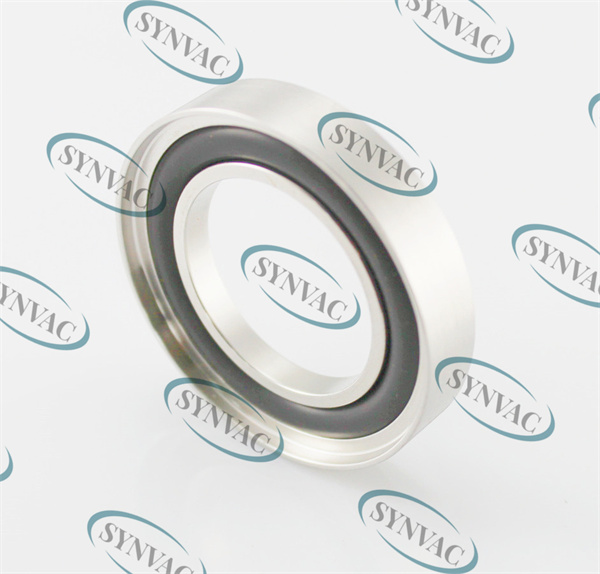 SUS304 or SUS316L KF Centering Ring With Outer Ring O Ring