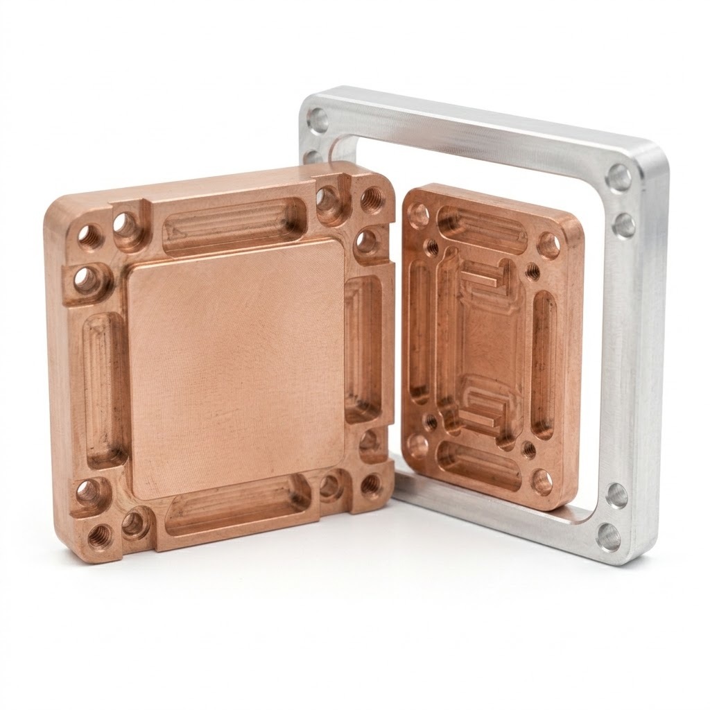 CNC Copper Heat Spreader Base Precision Thermal Component