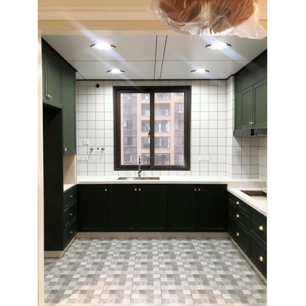 Residence Custom Sintered Stone / Marble / Granite Laminate Kitchen Furniture Sets