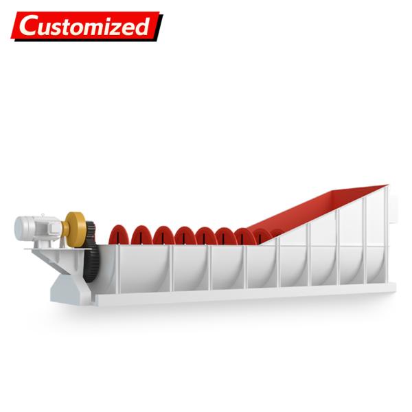 custom Efficiency Silica Sand Washer Spiral Sand Washing Plant River Sand Screw Wash Machine auger screw Conveyor Customize