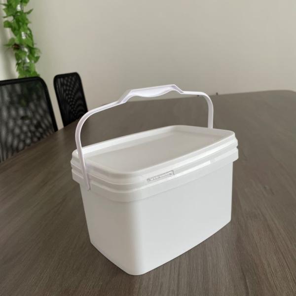 1.0 to 2.5 MM Thickness Food Grade Plastic Buckets with Printed Design