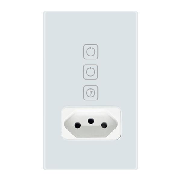 ABS Brazilian Power Socket WiFi Connected 2 Gang Wall Outlet Fireproof
