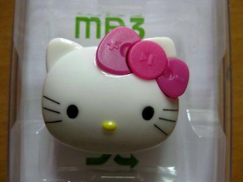 Leitor de mp3 bonito da forma de Hello Kitty