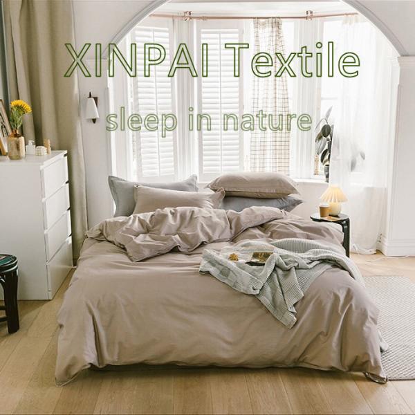 300tc Число нитей Природные цвета Цветочный дизайн Трикотажный хлопковый лист