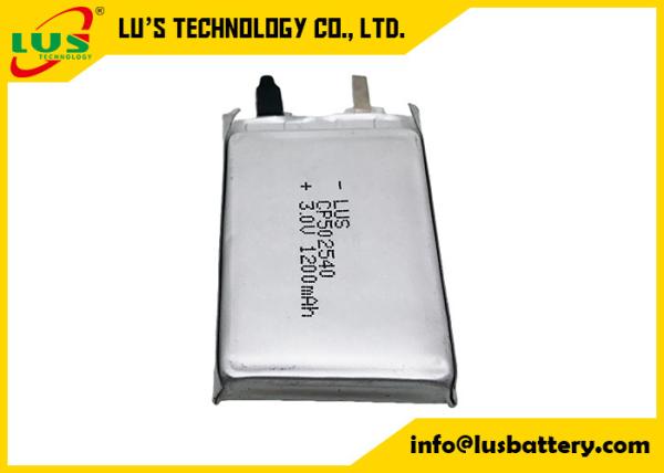 CP502540 Li-MnO2 soft pack battery 1200mah CP Lithium maganese battery CP502537 CP502540