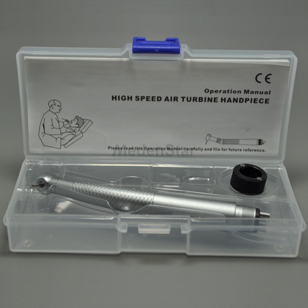 Single Water Spray High Speed Dental Handpiece Ceramic Bearing Push Button