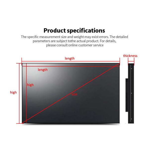 CCC 3.5mm / 8mm Narrow Bezel Digital Signage Video Wall for Restaurant