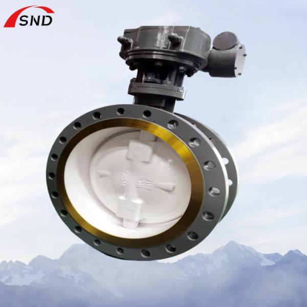 High Temperature  Pressure WCB Flanged Metal Hard Seal Butterfly Valve