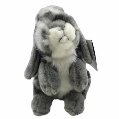 de Gray Stuffed Bunny Valentine alto da boneca do luxuoso do coelho da simulação de 30cm presente do dia de S '