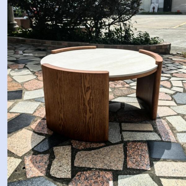 Living Room Solid Wood Modern Coffee Table 1000x1000x450mm