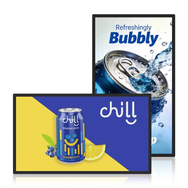 MJK Android 32 Inch Wall Mount Smart LCD Digital Poster OEM Indoor Advertising Digital Signage Cloud-Based Elevator Animation