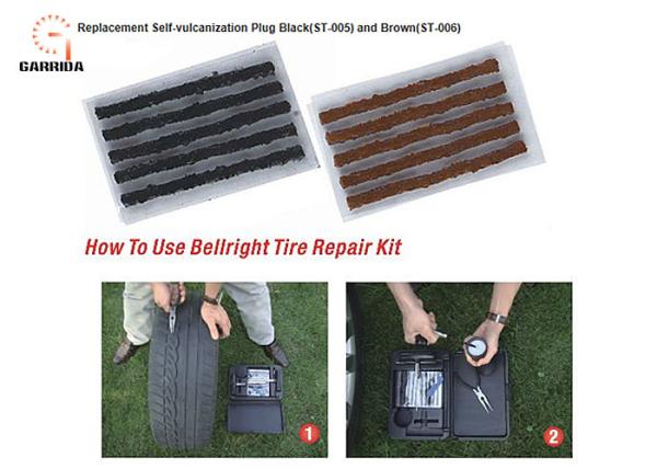 Durable Outdoor Car Accessories Tubeless Tire Repair Kit To Fix Punctures And Plug Flats