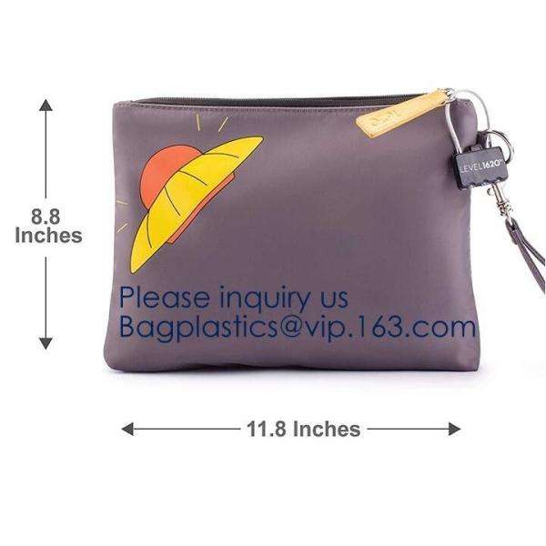 Activated Carbon Lined Odor Small Smell Proof Bag For Weed With Waterproof Zipper,Smellproof Pouch Stylish Secire Lock B