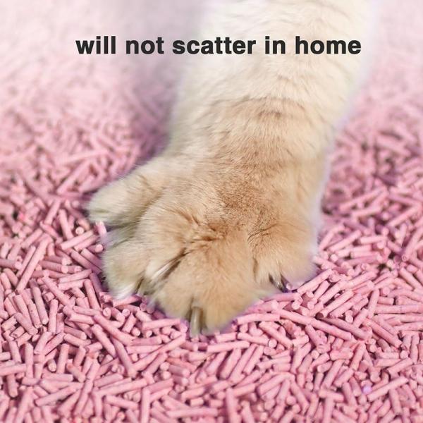 Natural OEM Peach Cat Litter Dust Free High Absorbency Odor Control For Cats