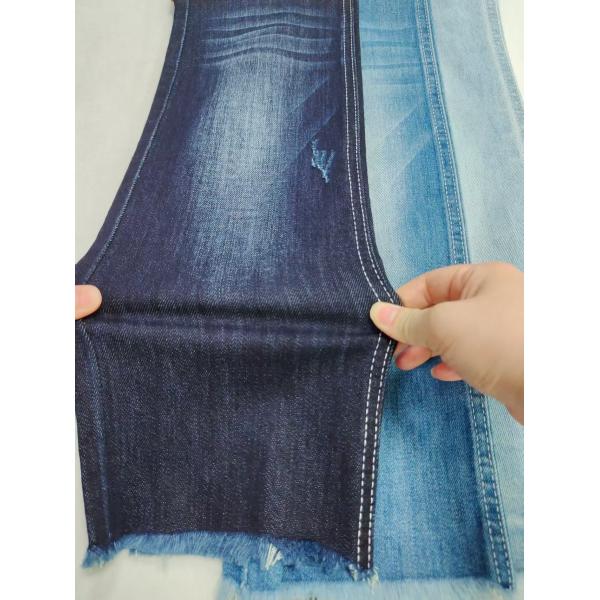 Siro resistente a las arrugas de hilo cruzado 85%Tejido de algodón de denim para jeans o chaqueta