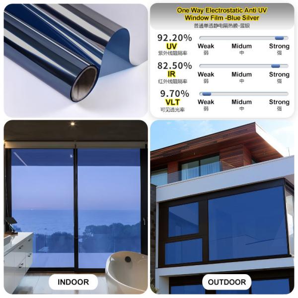 Modern Self-Adhesive Electronic Privacy Window Film UV Blocking and Decorative for Apartment Living Room