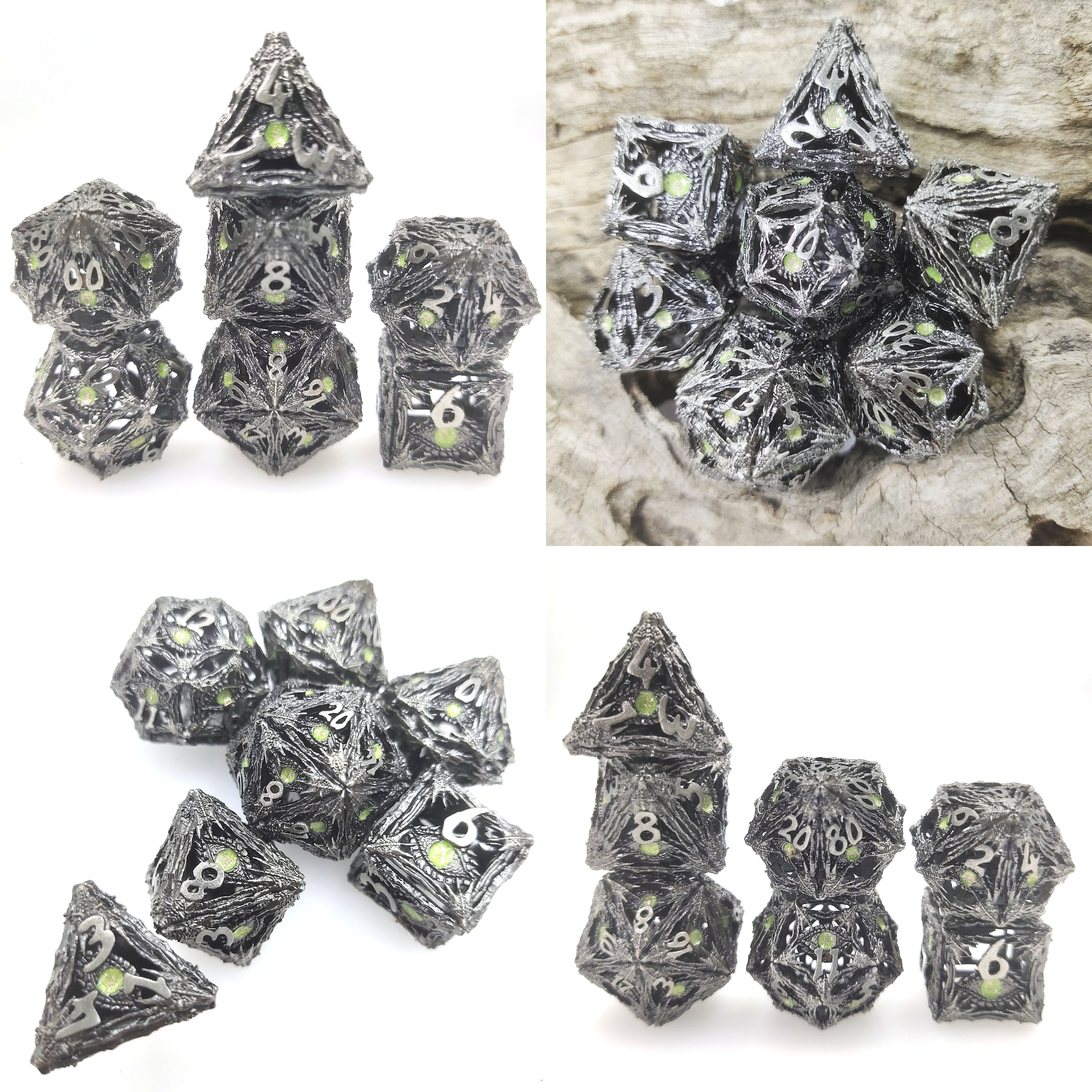 Облегченная отполированная кость облегченное GST кости RPG края polyhedral универсальная