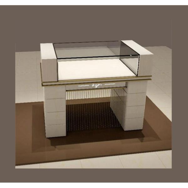 Livingroom Furniture Aluminum Glass Perfume Cabinet Display Case with Good Qualit