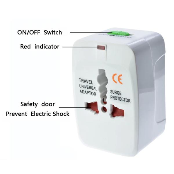 2 USB Global Travel Adapter, многофункциональный 931L 250V