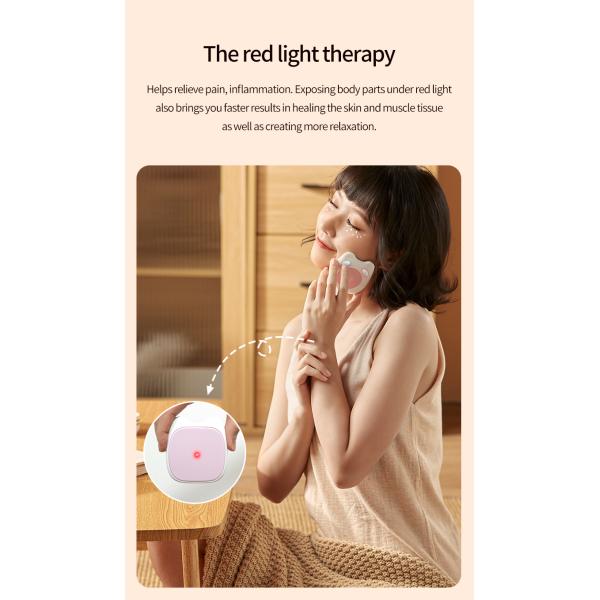 Multifunctional Body Massager with Red Light Pulse and Graphene Hot Compress Bag
