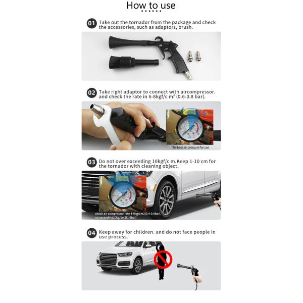 Lavadora eléctrica de automóviles con presión de aire para lavado de automóviles Pp Box Packaged BSCI