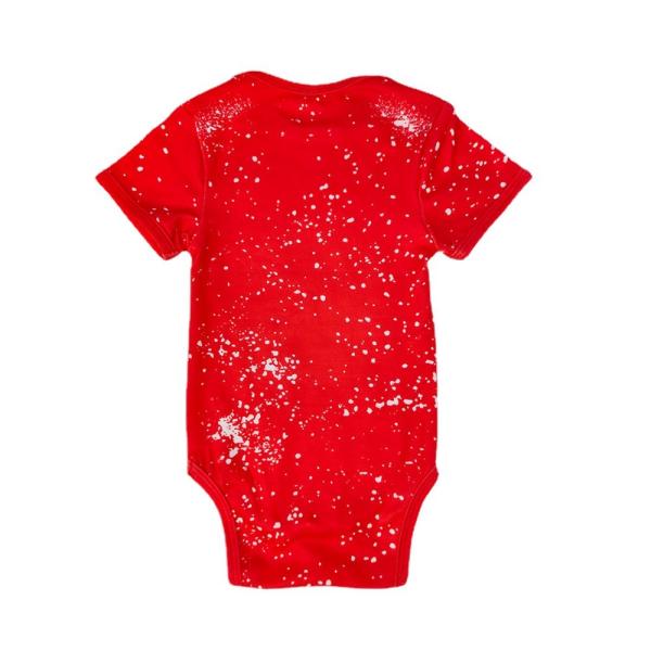 Multicolored Tie Dye Polyester Short Sleeve Baby Onesie Blanks For Sublimation Heat Transfer Printing